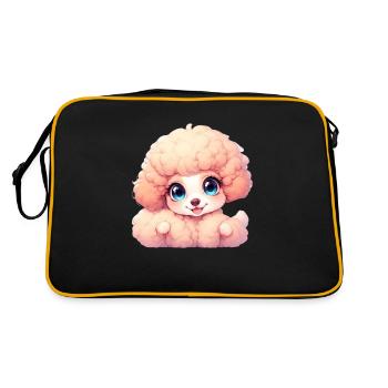 Caniche jouet rose — Faites sourire votre journée - Sac Retro - noir/or - Dos