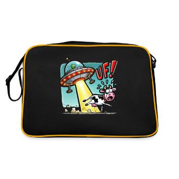 Vache OVNI - Sac Retro - noir/or - Dos