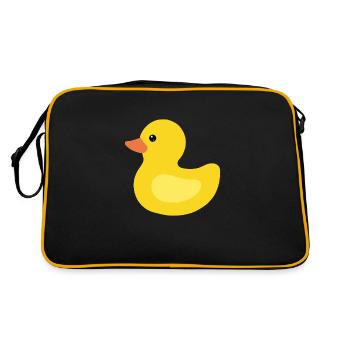 canard en plastique - Sac Retro - noir/or - Dos