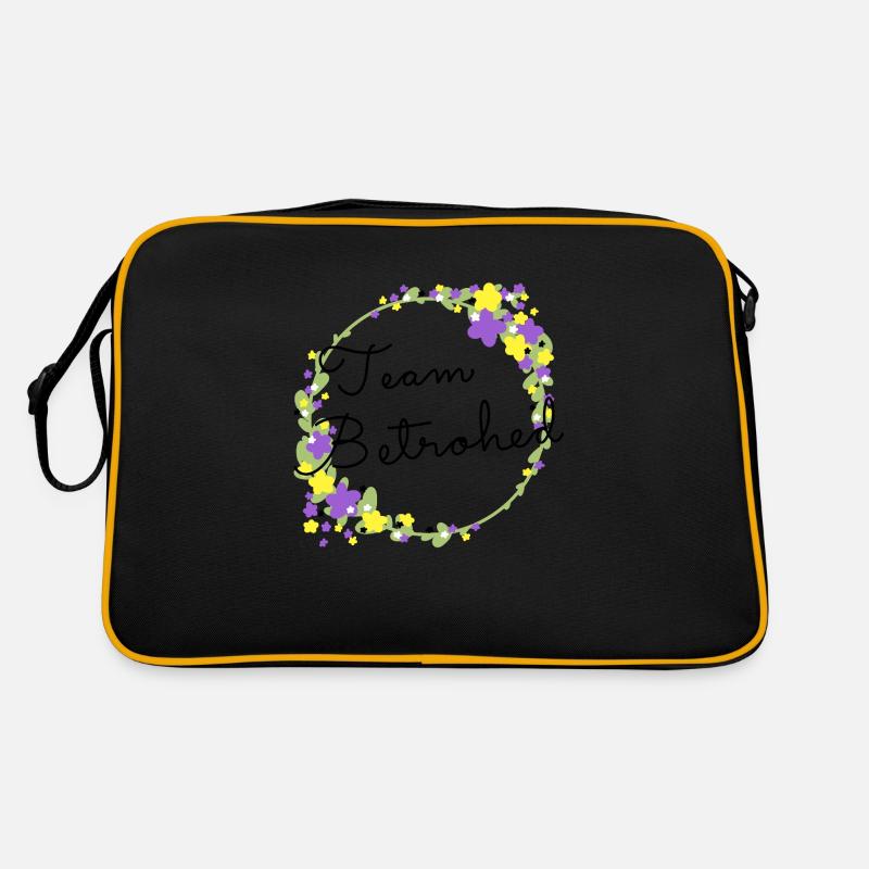 Team Betrothed Nonbinary /Nicht binär - Retro Tasche - Schwarz/Gold