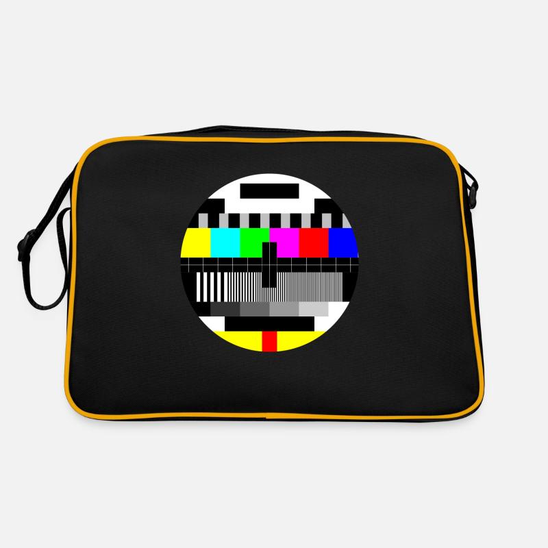 Test Bild - Retro Tasche - Schwarz/Gold