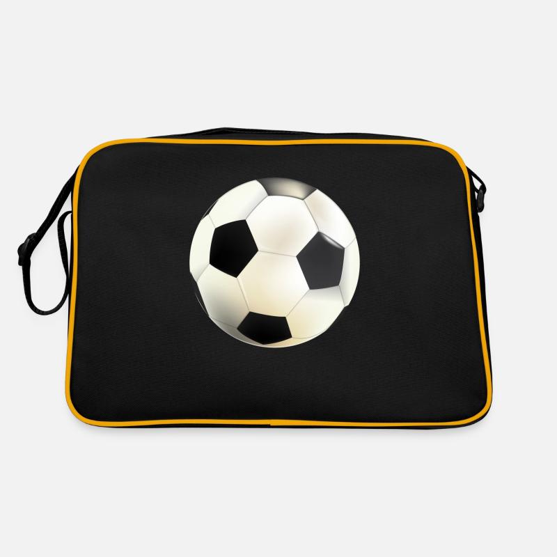 knäuel - Retro Tasche - Schwarz/Gold
