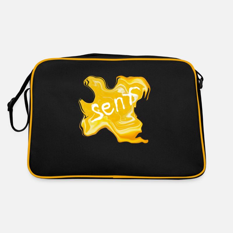 Senf-fleck Retro Tasche
