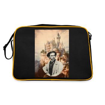 Ludwig at Schloss Falkenstein - Retro Tasche - Schwarz/Gold - Hinten