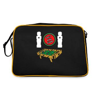 Let's play Foosball Table Football Table Football - Retro Bag - black/gold - Back
