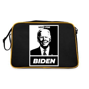 Votez pour biden simple blanc - Sac Retro - noir/or - Dos