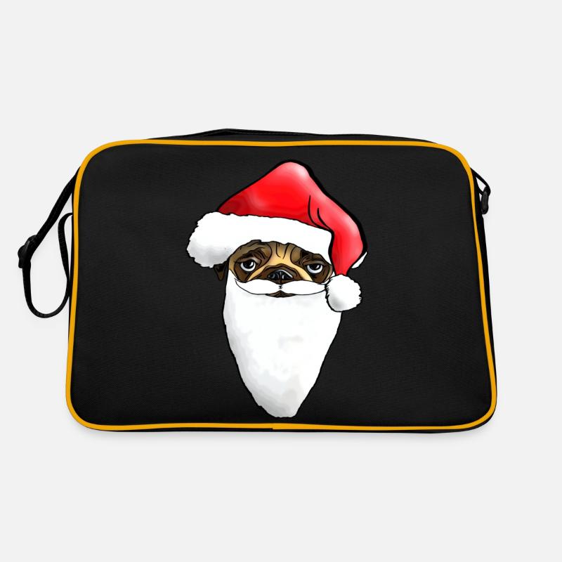 Weihnachtsmops - Ugly Christmas Mops - Retro Tasche