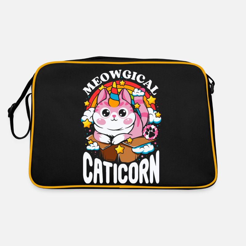 Caticorn - licorne arc en ciel Meowgical Sac Retro