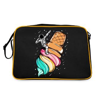 Space Ice Astronaut - Retro Bag - black/gold - Back