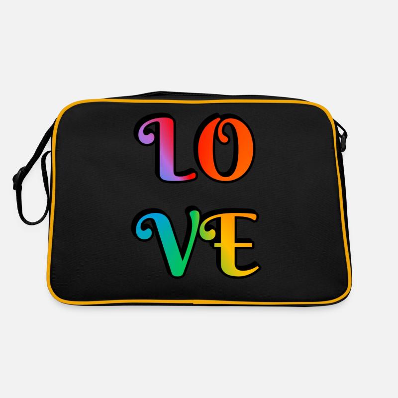 Retro Regenbogen Liebe Retro Tasche
