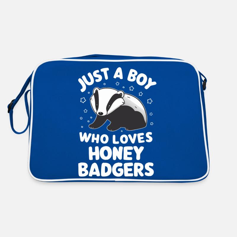 Dachs Honigdachs Tier Retro Tasche