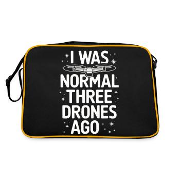 Dronen Pilot Quadrocopter Drone - Retro Tasche - Schwarz/Gold - Hinten