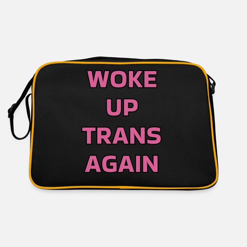 Woke up trans again - trans pride Retro Bag