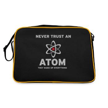 Never trust an Atom,they make up everything. - Sac Retro - noir/or - Dos