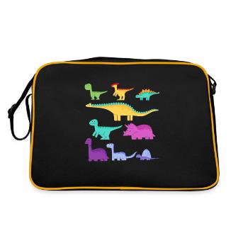 Espèces de dinosaures Dino - Sac Retro - noir/or - Dos
