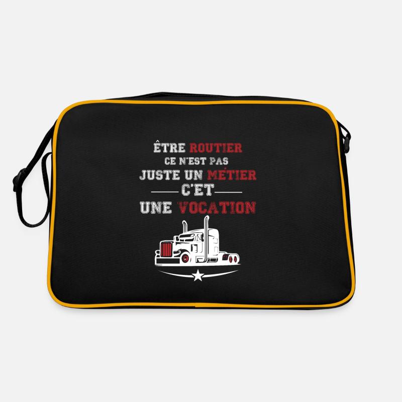 Routier vocation, cadeau chauffeur routier Sac Retro
