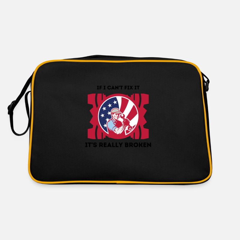 Mechaniker lustige Sprüche Retro Tasche