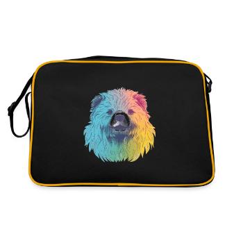 Mignon Anime Style paresseux ours Kawaii - Sac Retro - noir/or - Dos