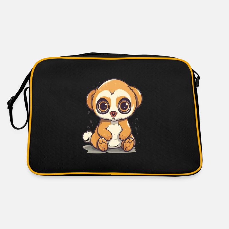 Netter Anime -Stil Langsam Loris Kawaii Retro Tasche