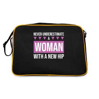 Hip Replacement Surgery Arthroplasty - Retro Bag - black/gold - Back