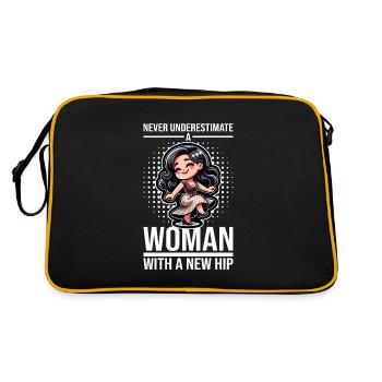 Hip Replacement Surgery Arthroplasty - Retro Bag - black/gold - Back