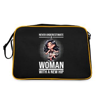 Hip Replacement Surgery Arthroplasty - Retro Bag - black/gold - Back