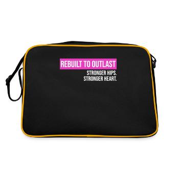 Hip Replacement Surgery Arthroplasty - Retro Bag - black/gold - Back