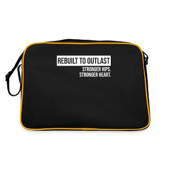 Hip Replacement Surgery Arthroplasty - Retro Bag - black/gold - Back