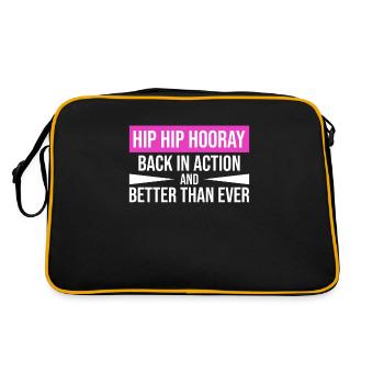 Hip Replacement Surgery Arthroplasty - Retro Bag - black/gold - Back
