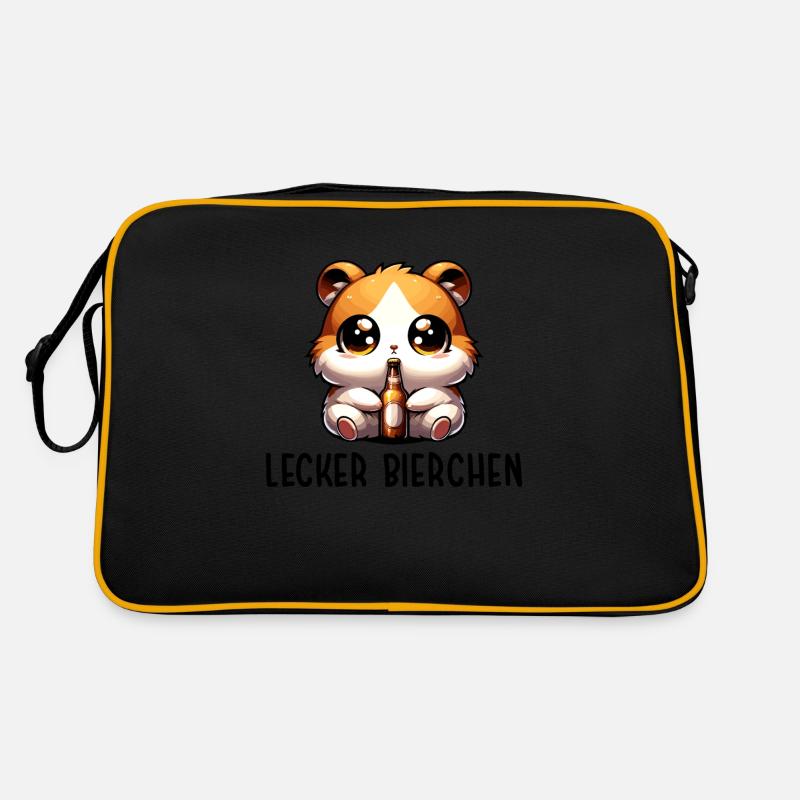 LECKER BIERCHEN Sad Hamster Meme Retro Tasche