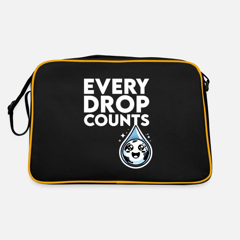 Every drop counts Rainwater harvest Retro Bag