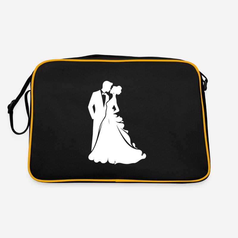 Mariée, Marié, Jeunes mariés, Mariage Sac Retro