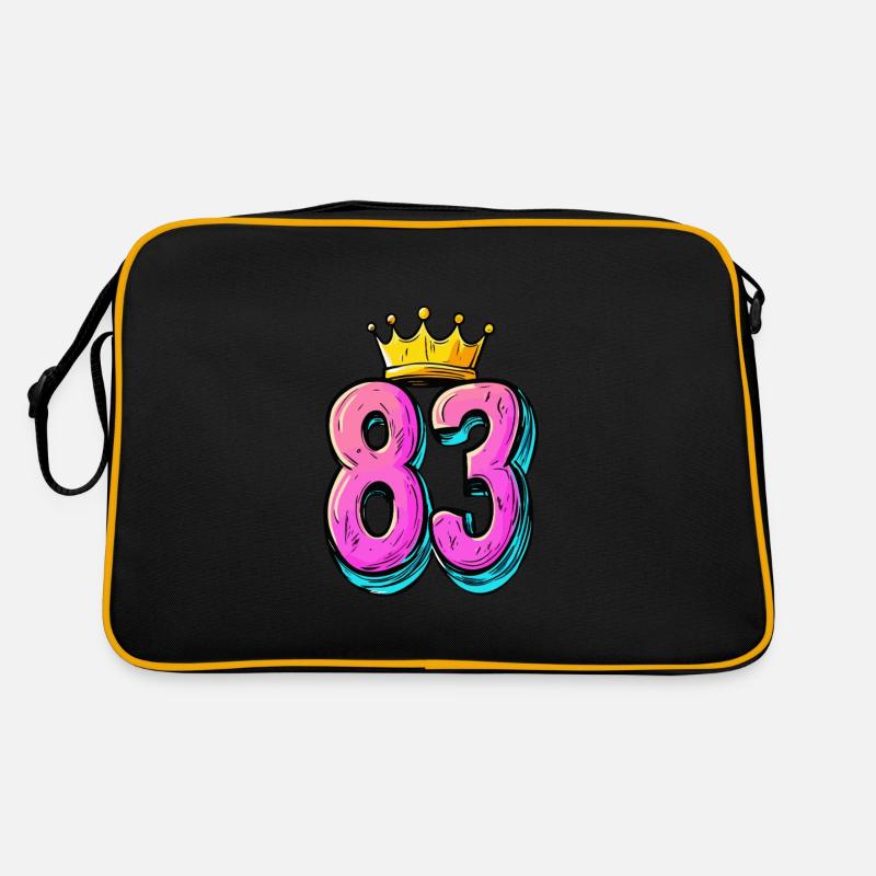 83 Numéro Jersey Couronne Sac Retro