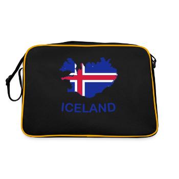 Islande - Sac Retro - noir/or - Dos
