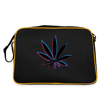 Effet de mauvaises herbes 3D - Sac Retro - noir/or - Dos