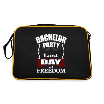 BACHELOR PARTY - DERNIER JOUR DE LIBERTÉ - Menottes - Sac Retro - noir/or - Dos