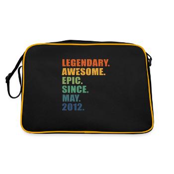 11th Birthday, May 2012, 11 Year Anniversary - Retro Bag - black/gold - Back
