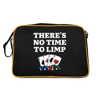 There's No Time to Limp Poker Sayings Poker - Retro Bag - black/gold - Back