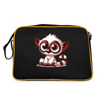 Lemur - Retro Bag - black/gold - Back