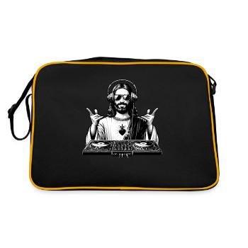 Modern Jesus - Retro Bag - black/gold - Back