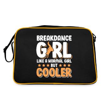 Break dance Girl Fille - Sac Retro - noir/or - Dos