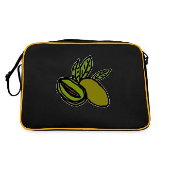 Olives Mediterranean - Retro Bag - black/gold - Back