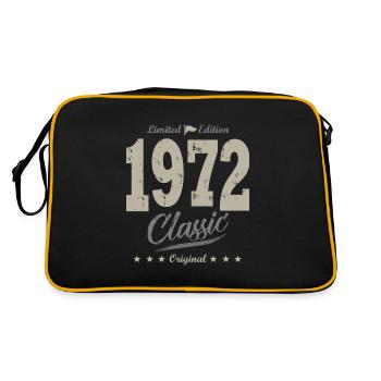 Born in 1972 Vintage gift birthday 51 years - Retro Bag - black/gold - Back