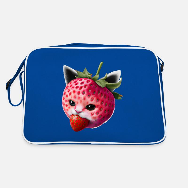 Erdbeerkatze Retro Tasche