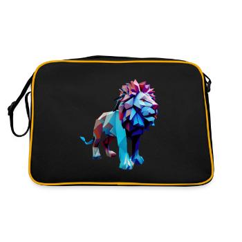 Lions polygonaux - Sac Retro - noir/or - Dos