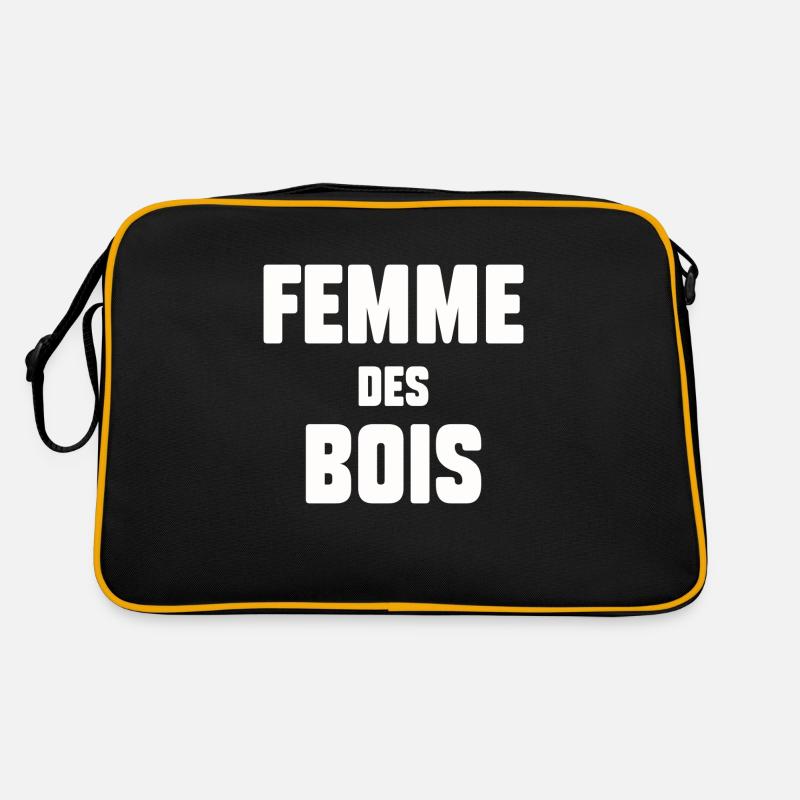 Femme des bois - Sac Retro - noir/or