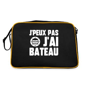 J’peux pas j’ai bateau - Sac Retro - noir/or - Dos