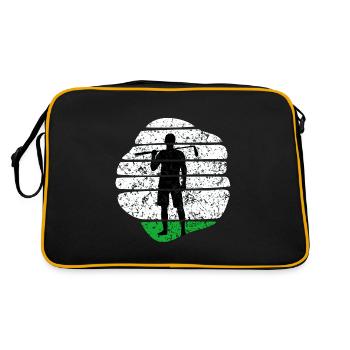 Golfeurs Golf Putts Golf Golf Course - Sac Retro - noir/or - Dos