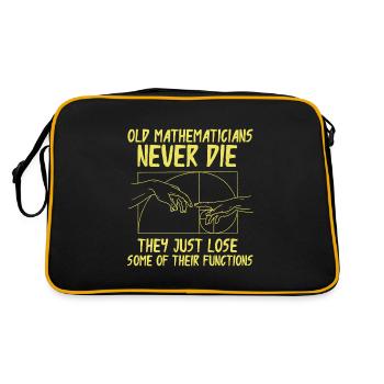 Fibonacci Geometry Math Golden Ratio - Retro Bag - black/gold - Back