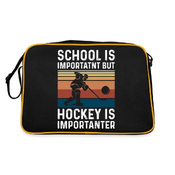Hockey de hockey bâton de hockey de hockey bâton de hockey cadeau - Sac Retro - noir/or - Dos